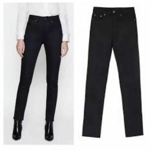 Equipment Jeans High Waisted Black Rinse Denim 24" NWT $278